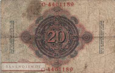 Deutschland - 20  Mark (#DEU-041b_VG)