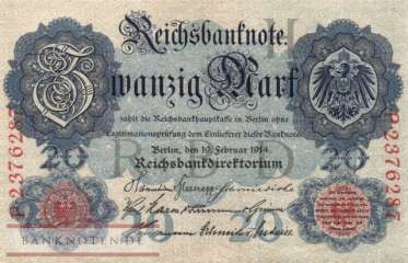 Germany - 20  Mark (#DEU-041b_AU)