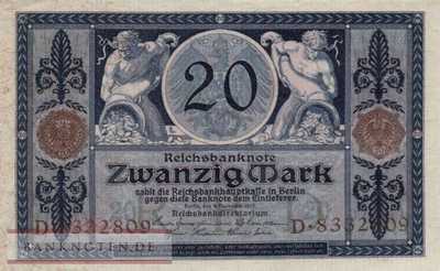 Deutschland - 20  Mark (#DEU-042_UNC)