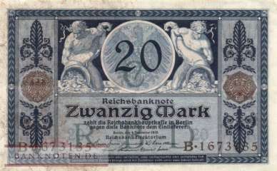 Germany - 20  Mark (#DEU-042_XF)