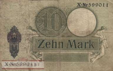Germany - 10  Mark (#DEU-053b_F)