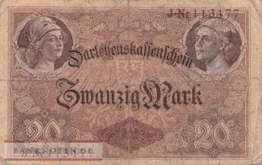 Germany - 20  Mark (#DEU-055a_F)