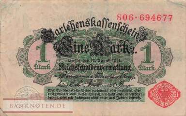 Germany - 1  Mark (#DEU-057b_VF)