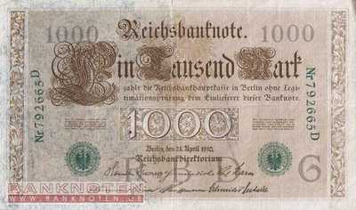 Deutschland - 1.000  Mark (#DEU-069a_VF)