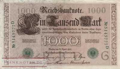 Deutschland - 1.000  Mark (#DEU-069b_AU)