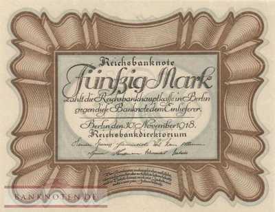 Deutschland - 50  Mark (#DEU-070b_UNC)