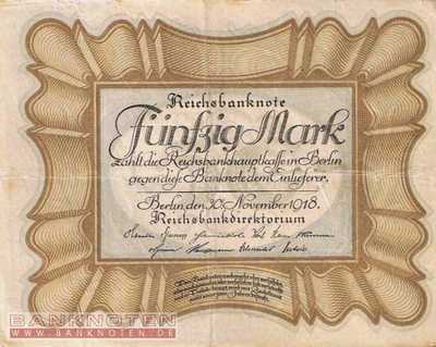 Germany - 50  Mark (#DEU-070b_VF)