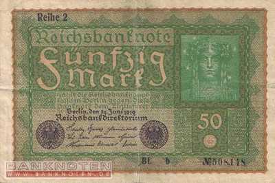 Deutschland - 50  Mark (#DEU-071b_XF)