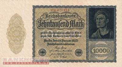 Deutschland - 10.000  Mark (#DEU-078c_XF)