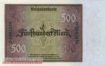 Deutschland - 500  Mark (#DEU-080_UNC)