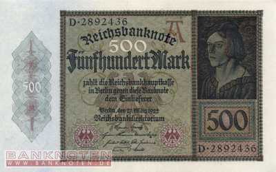 Germany - 500  Mark (#DEU-080_UNC)