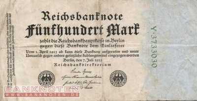 Germany - 500  Mark (#DEU-082a_F)