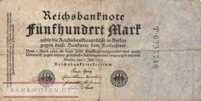 Germany - 500  Mark (#DEU-082a_VG)