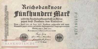 Deutschland - 500  Mark (#DEU-082b_VF)