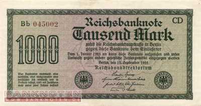 Deutschland - 1.000  Mark (#DEU-084f_XF)