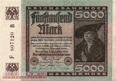 Germany - 5.000  Mark (#DEU-091a_AU)