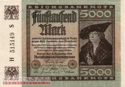 Deutschland - 5.000  Mark (#DEU-091f_AU)