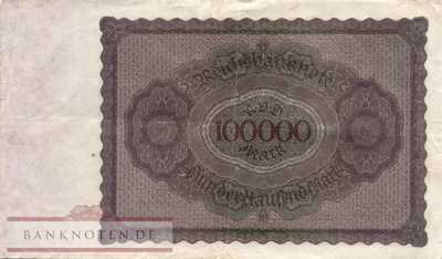 Deutschland - 100.000  Mark (#DEU-093a_VF)