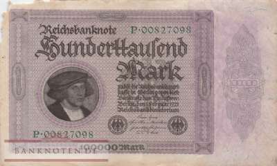 Germany - 100.000  Mark (#DEU-093a_G)