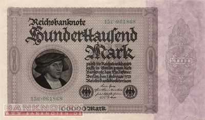 Germany - 100.000  Mark (#DEU-093d_AU)
