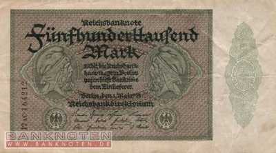 Germany - 500.000  Mark (#DEU-099f_VF)