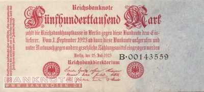 Germany - 500.000  Mark (#DEU-103a_VF)