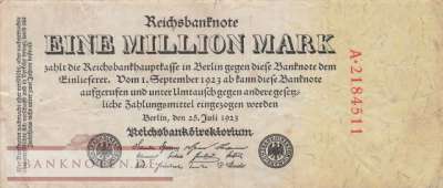 Germany - 1 Million Mark (#DEU-104aa_F)