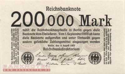 Germany - 200.000  Mark (#DEU-111b_UNC)