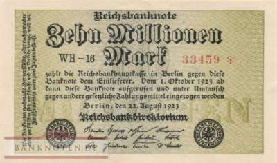 Germany - 10 Million Mark (#DEU-118a_XF)