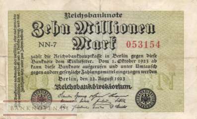 Germany - 10 Million Mark (#DEU-118g_VG)