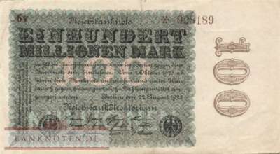 Germany - 100 Million Mark (#DEU-120c_VF)