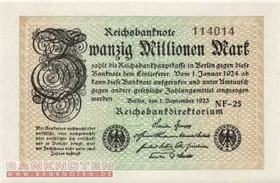 Germany - 20 Million Mark (#DEU-121b_UNC)