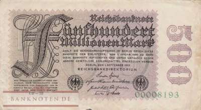 Deutschland - 500 Millionen Mark (#DEU-125d_VG)