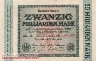 Germany - 20 Billion Mark (#DEU-137g_XF)