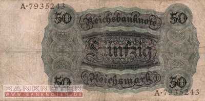 Germany - 50  Reichsmark (#DEU-176aD_F)