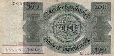 Deutschland - 100  Reichsmark (#DEU-177aB_C_F)