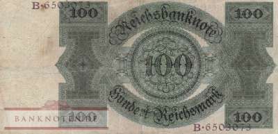 Deutschland - 100  Reichsmark (#DEU-177aS_F)