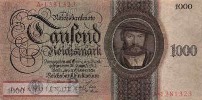 Deutschland - 1.000  Reichsmark - MUSTER (#DEU-178aM_F)