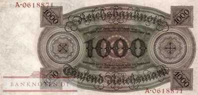 Germany - 1000  Reichsmark (#DEU-178a_XF)