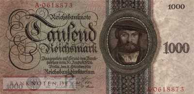 Germany - 1000  Reichsmark (#DEU-178a_AU)