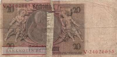 Germany - 20  Reichsmark (#DEU-184a_G)