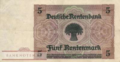 Germany - 5  Rentenmark (#DEU-209a_VF)