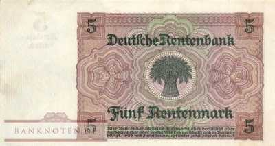 Germany - 5  Rentenmark (#DEU-209b_AU)