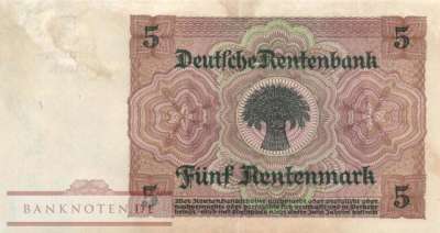 Deutschland - 5  Rentenmark (#DEU-209b_XF)