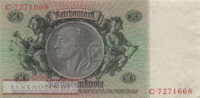Deutschland - 50  Reichsmark (#DEU-210a_XF)