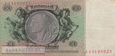 Germany - 50  Reichsmark (#DEU-210b_VF)