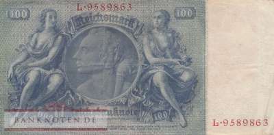 Germany - 100  Reichsmark (#DEU-211b_VF)