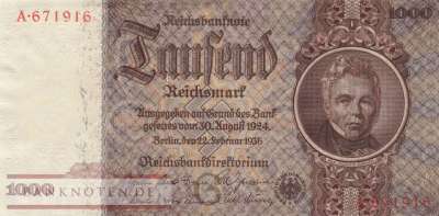 Deutschland - 1.000  Reichsmark (#DEU-212_UNC)