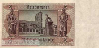 Deutschland - 5  Reichsmark (#DEU-220b_XF)