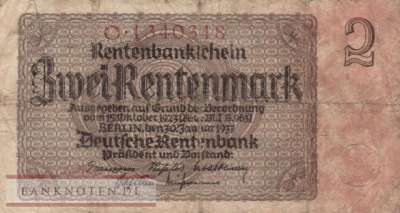 Germany - 2  Rentenmark (#DEU-223a_VG)